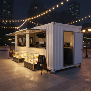 คาเฟ่/ร้านค้า/หน้าต่างขายรองเท้าแบบพับได้ขนาด 20 ฟุต ปี 2026 ราคาประหยัด ดีไซน์ใหม่ ตู้คอนเทนเนอร์ขนส่งสินค้า บ้านสำเร็จรูป Landmae Homes S-61 ผนังแซนด์วิช รับประกัน 2 ปี - Product Image 2