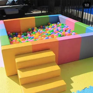 Pit Pool Bola Bayi Lembut Dalam Ruangan Luar Ruangan Harga Rendah Bola Kering Busa Anak-anak Set Permainan Kolam Renang Bayi Kolam Renang Persegi