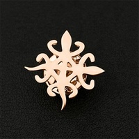 Yiwu Aceon – accessoires de mariage en acier inoxydable, Badge de marié, cadeau afrique ADINKRA université en diversité, symbole broche