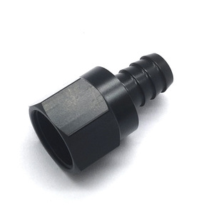 Conector de manguera An10 a 12, adaptador de línea de combustible hexagonal de aleación de aluminio, pieza automotriz negra de 46 mm de longitud - Product Image 3