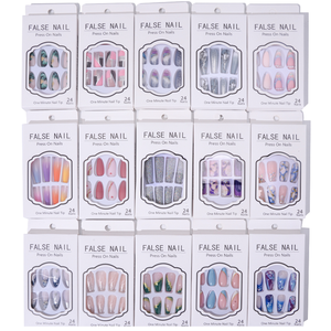 Vente en gros d'usine, plusieurs styles de faux ongles en acrylique, amovibles et réutilisables, livraison rapide dans le monde entier - Product Image 1