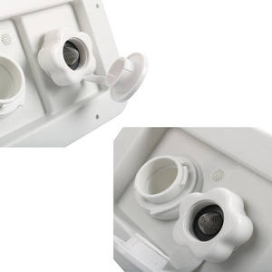 Entrada de agua para RV de doble uso, alimentación por gravedad, plástico negro, para caravanas y remolques de viaje. - Product Image 3