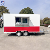 Remolque de Comida CAMPTRL de 13 pies, Mini Camioneta de Comida con Ventanas de Vidrio, Aprobado por DOT, Cocina Móvil, Camión de Comida para BBQ, Carrito de Hot Dogs en Venta
