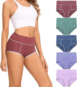 Mutandine a <span class=keywords><strong>vita</strong></span> <span class=keywords><strong>alta</strong></span> in cotone a copertura totale da donna mutandine elasticizzati Postpartum in morbido e traspirante - Product Image 6