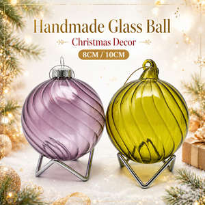 2026 Factory Wholesale Luxury Custom Ribbed Colored Glass UV Printed <strong>Christmas</strong> Ornaments Transparent <strong>Hanging</strong> Baubles Xmas <strong>Tree</strong> - Product Image 2