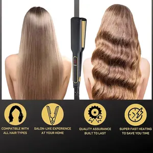Chuyên nghiệp salon tóc ép tóc bán buôn 480f nhiệt độ cao LCD Flat sắt nano ion Titanium tóc ép tóc