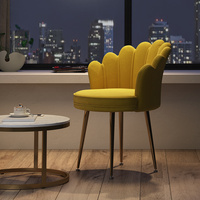 Chaise de maquillage minimaliste moderne, chaise de coiffeuse, chaise nordique pour cuisine, salon, chambre, appartement, avec dossier, vente en gros