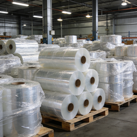 Film rétractable POF, rouleau de film rétractable, film d'emballage thermorétractable, film étirable, film d'emballage pour palettes, plastique transparent