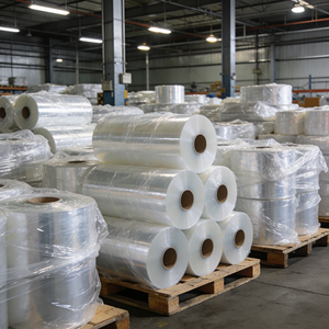 Film rétractable POF, rouleau de film rétractable, film d'emballage <span class=keywords><strong>thermor</strong></span>étractable, film étirable, film d'emballage pour palettes, plastique transparent - Product Image 5