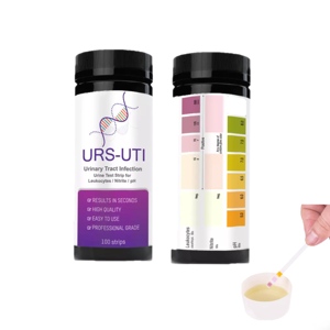 Bandelettes de test UTI pour les infections des voies urinaires |   3 paramètres : leucocytes, nitrites, pH |   <span class=keywords><strong>Analyse</strong></span> d'urine à domicile par autotest - Product Image 1