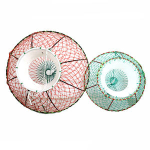 Usine Soudage Heavy Duty Crabe Cages Piège De Pêche En Haute Mer King Crab Pot Chine Poisson <span class=keywords><strong>ROUGE</strong></span> Écrevisse Piège Cercle Écrevisse Piège 55cm - Product Image 2