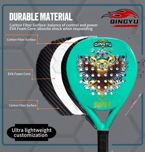 <span class=keywords><strong>Raquette</strong></span> de <span class=keywords><strong>padel</strong></span> portable en fibre de carbone avec diamant 18K, design de type plaque, pour performance de jeu de <span class=keywords><strong>padel</strong></span> professionnel, raquettes de <span class=keywords><strong>padel</strong></span> pour enfants - Product Image 4