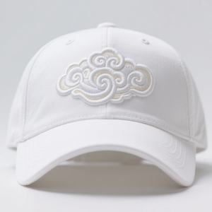 Nouveaux chapeaux de baseball personnalisés blancs Chapeaux personnalisés avec lettres brodées Logo Casquette de baseball extérieure - Product Image 1