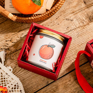 Big Orange Big Fortune Semi-handmade Orange Aromatherapy <b>Candle</b> Gift Set Bridesmaid Favors Birthday Gift - Product Image 4