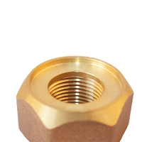 YOD CNC Raccord de compression hexagonal en laiton usiné de précision, durable, 1/4 1/2 pouce, avec bouchon de finition pour tube