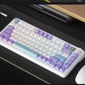 สวิตช์แม่เหล็ก Ak820 (สีชมพูไล่ระดับพิมพ์ด้านข้าง) คีย์บอร์ดแบบมีสาย Rgb Diy Mechanical Keyboard สวิตช์แม่เหล็ก Ak820 (พิมพ์ด้านข้าง) - Product Image 2
