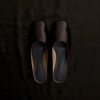 Mules Ansu à bout carré en satin haut de gamme avec doublure en cuir véritable et semelle intermédiaire en PVC pour femme - Tendance mode, idéales pour l'extérieur et l'été