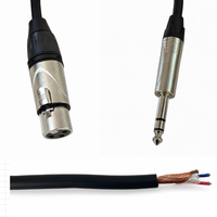 Câble de microphone XLR mâle-femelle OEM RH-X055 avec blindage spiralé, gaine en PVC, conducteur en cuivre sans oxygène