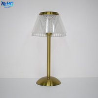 Lampe de table LED sans fil à intensité variable par batterie, classique, moderne, élégante, pour bar, salle à manger, restaurant de luxe, événement, décoration de mariage
