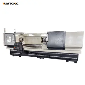 Otomatik besleme CK6166x3000 düz yatak cnc torna metal cnc kesim makinesi araçları için uzun şaft