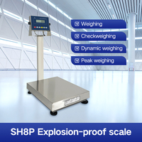 Balance de plateforme antidéflagrante SOHE SH8P, entièrement métallique, avec écran LCD, 40*50 50*60 60*80cm, 200-800kg, OEM