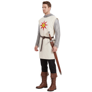 Costume de cosplay solaire, tenue de guerrier du soleil médiéval, gilet en maille avec ceinture et épée pour jeu de rôle et anime - Product Image 4