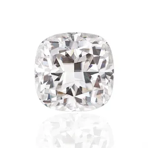 Provence gem loose diamond DEF color 10x10mm cushion ice crushed cut moissanite diamond