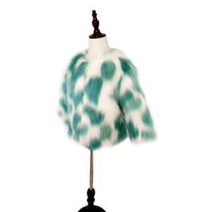 Abrigos Elegantes Estampados de Moda al por Mayor para Niños, Ropa de Invierno, Abrigo para Niña Pequeña, Chaquetas de Piel Sintética - Product Image 6