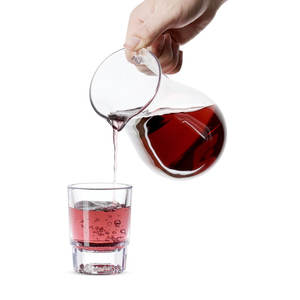 Elégant pichet à eau en plastique avec bec verseur Crystal-Clear PC Beverage <span class=keywords><strong>Carafe</strong></span> pour servir des cocktails Sangria Limonade - Product Image 1