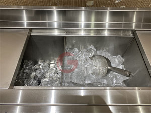 Stazione Barman Professionale con Ampia Gamma di Accessori per Complementare il Tuo Setup Bar, con Tavolo in Acciaio Inox - Product Image 6