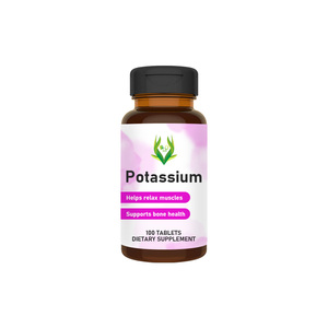 Tabletas de Potasio en Oferta, 550 mg de Gluconato de Potasio, Favorece la Salud Ósea y Muscular, 100 Tabletas, Suplemento Dietético - Product Image 1