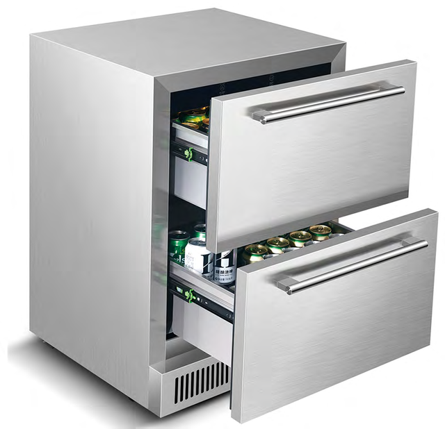 Digital Display Touch Temperature Control 145 Liter Home Kitchen Commercial bar Refrigerator and Freezer