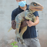 Marionnette de dinosaure robotique réaliste en métal, étanche, pour jeunes, pour utilisation en intérieur/extérieur dans les centres commerciaux et les parcs d'aventure