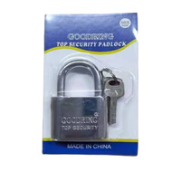 Cadenas en fer du fabricant à tige courte, à grande lame arrondie, étanche, antirouille, doublement poli, emballé