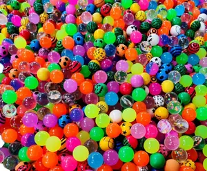 Hot selling Colorful bright solid 27mm 32mm 45mm Solid High rubber balls Vending Machine bouncy ball