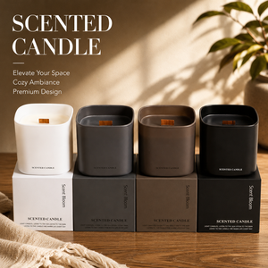 Bougie parfumée en cire de soja avec logo personnalisé écologique Woodwick - Product Image 1