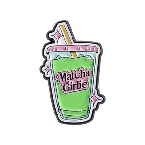 OEM Best-Selling Cute Fashionable Matcha Brooches for Women Metal <b>Pins</b> with Digital Love Theme Factory Direct - Product Image 5