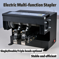 Agrafeuse électrique intelligente à double tête, agrafeuse rapide à induction, multifonctionnelle, machine à relier