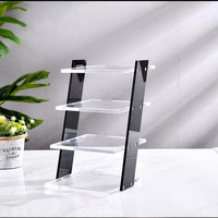 Présentoir de table moderne et portable en acrylique pour lunettes de vue et de soleil, demi-cercle