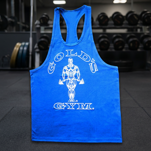 Gold Retro Gym Tank Top Breathable Casual 100% Cotton Men's <b>Stringer</b> <b>Vest</b> Eco-Friendly Quick Dry - Product Image 2
