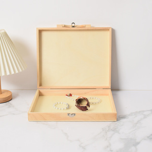 Boîte de rangement en bois, profondeur 265 mm, boîte à outils portable pour fournitures artistiques - Product Image 4
