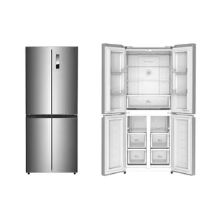 KD268FW Refrigerador Combi sin Escarcha de Acero Inoxidable, Refrigerador Eléctrico Portátil, 300L de Capacidad, Gas, UE, Libre de Escarcha, Hogar, Hoteles