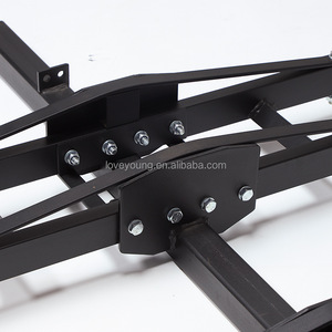 Porte-bagages à double <span class=keywords><strong>attelage</strong></span> porte-<span class=keywords><strong>moto</strong></span> porte-scooter acier noir porte-bagages pour voitures, camions, motos <span class=keywords><strong>support</strong></span> d'<span class=keywords><strong>attelage</strong></span> - Product Image 4