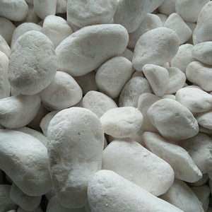 Pierres naturelles de marbre, roche blanche neige, boules de décoration, - Product Image 1
