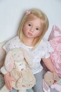 Vente de poupées reborn jumelles de 50 cm, 20 pouces, avec biberon, cheveux bouclés, emballage réel, kit pas cher - Product Image 3