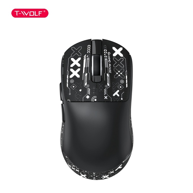 T-wolf X9 12000 DPI 2.4G/USB-C/BT Three Model Gaming Wireless Mouse Newest USB- Type C Interface Optical Tracking Programmable