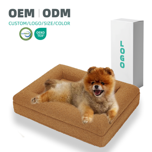 OEM ODM Memory Foam Großes Boucle Haustier Hunde bett Benutzer definierte wasch bare ortho pä dische wasserdichte abnehmbare Luxus Memory Foam Hunde betten - Product Image 1