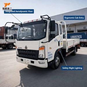 Camion furgonato Sinotruk Howo Hero M2 4x2 ad alte prestazioni, struttura compatta per trasporto merci leggere. - Product Image 2