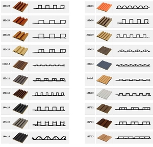 Modellen, hoogwaardige, moderne, waterdichte wandpanelen van holle bamboe en houtvezel WPC voor woonkamer binnendecoratie - Product Image 3