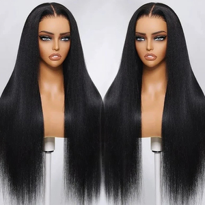 بيع بالجملة من المصنع ، شعر مستعار بشري بدون لاصق للنساء بكثافة طبيعية 13X6 13x4 hd - Product Image 3